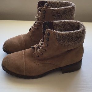 BJORNDAL WOMENS PHOEBE COMBAT BOOT - TAN